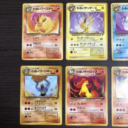 Dark Dragonite Feraligatr set 16 Pokemon Card Japanese old back vintage - Image 4