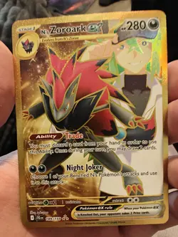 Pokemon TCG Journey Together N's Zoroark EX Holo Ultra Rare Card 189/159 - Image 1