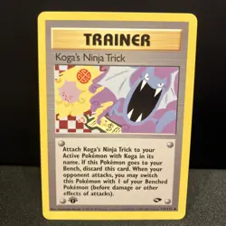 Koga's Ninja Trick 1st Edition Gym Challenge 115/132 Uncommon Card - Image 1