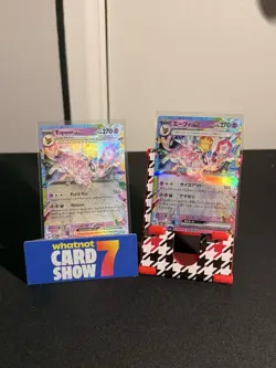 Pokemon Holo Lot Prismatic Espeon EX 034/131 & Terastal 063/187 Japanese Card - Image 1