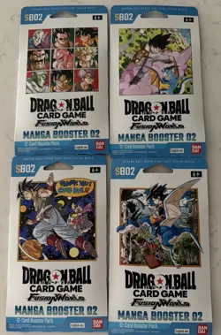 4x Dragon Ball Super: Card Game - Fusion World - SB02 - Manga Booster 02 art set - Image 1