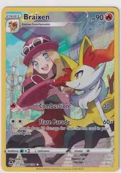 Braixen SWSH12: Silver Tempest Trainer Gallery #TG01/TG30 Pokemon Card - Image 1