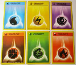 Basic Energy Base Set Unlimited 6 Pokemon Card WOTC LP - Image 1