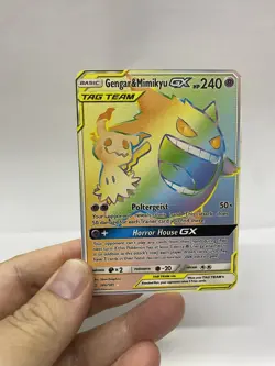 Gengar&Mimikyu GX Gold Metal Pokemon Card-Collectible Gift Display！LIKE - Image 2