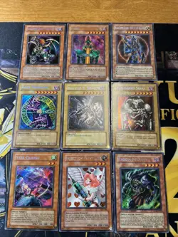Vintage Yugioh Card Holo Collection 9 Cards #33 Secret Rares IOC BPT MC2 PSV LOD - Image 1