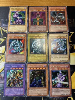 Vintage Yugioh Card Holo Collection 9 Cards #14 Secret Rares DDS PSV FMR DMG MRL - Image 1