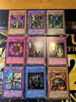 Vintage Yugioh Card Holo Collection 9 Cards #37 Secret Rares DMG PSV LOB MC2 LON - Image 1