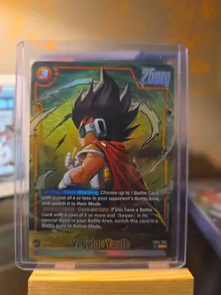 Vegeta Youth FB08-092 Alternate Art Saiyan's Pride Dragon Ball English Card Fusi - Image 1