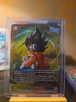 Vegeta Youth FB08-092 Alternate Art Saiyan's Pride Dragon Ball English Card Fusi - Image 3