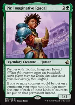 Slightly Played, English - 1 x MTG Pir, Imaginative Rascal Battlebond - Image 1