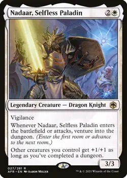 Nadaar, Selfless Paladin Foil - Adventures In The Forgotten Realms MTG-NM - Image 1