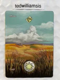 Plains MtG (UGL) Unglued Altered Full Art Extended & Borderless - Image 1