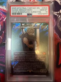 Cloud, Midgar Mercenary (Borderless) (Surge Foil) Final Fantasy Foil - Image 1