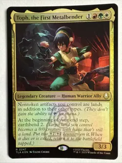MTG Toph, the First Metalbender #247- TLA- FOIL - Image 1