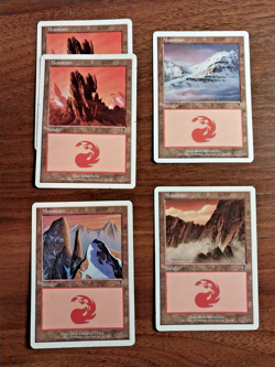 5x Mountain Basic Land - MP - 7th Edition - SPARROW MAGIC mtg - Image 1