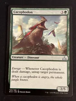 1x Cacophodon (123) Rivals of Ixalan LP MTG Magic the Gathering x1 MKE - Image 1