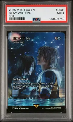 MTG Magic The Gathering Final Fantasy Stay With Me Foil PSA 9 GEM MINT FCA 0031 - Image 1