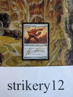 Lodestone Golem - WWK - Signed by Chris Rahn - MTG - Image 1