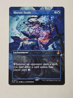 Rhystic Study (Anime Borderless) Wilds of Eldraine: Enchanting Tales Regular #71 - Image 1