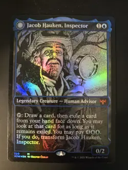 Jacob Hauken, Inspector NM FOIL SHOWCASE Innistrad: Crimson Vow MTG FREE SHIP - Image 1