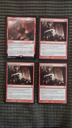 Magic: the Gathering / MtG Blasphemous Act x4 Mixed Sets - Image 1