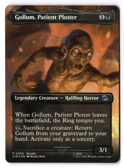 Gollum Patient Plotter NM* FOIL BORDERLESS The Lord Of The Rings 0450-UnltdCards - Image 1