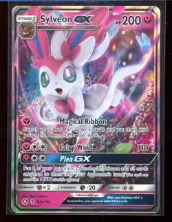 Sylveon GX 92a/145 NM Alt Art Promo Sun Moon Guardians Rising Pokemon - Image 1