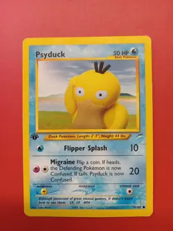 Psyduck 79/105 1st Edition Neo Destiny Pokemon MP Free Shipping! - Image 1