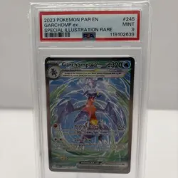 2023 Pokemon Spec Illustration Rare Garchomp ex 245/182 SV04: Paradox Rift PSA 9 - Image 1