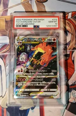 2022 Pokemon JPN SWSH VSTAR Charizard # 212/172 FA PSA 10 Gem Full Art Holo - Image 1
