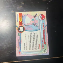 WIGGLYTUFF #40 - Topps Pokemon TV Animation Edition - Black Logo - Image 2