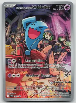 Pokemon Center Stamped Promo Destined Rivals Team Rocket’s Wobbuffet SVP - Image 1