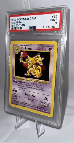 1999 Pokemon Base Set #32 Kadabra - 1st Edition - PSA 9 MINT - Image 3
