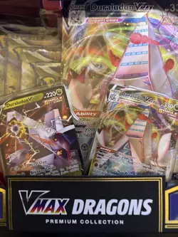 Pokemon VMAX DRAGONS Premium Collection Box Rayquaza & Duraludon SEALED NEW - Image 2