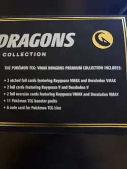 Pokemon VMAX DRAGONS Premium Collection Box Rayquaza & Duraludon SEALED NEW - Image 4
