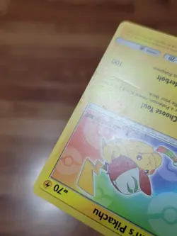 MP - 1x Ash's Pikachu - SM108 - Promo - SM Black Star Promo LP Pokemon SM Black - Image 2