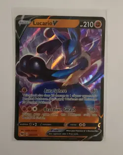 Pokemon TCG Lucario V 027/073 Champion’s Path Ultra Rare Holo NM - Image 1