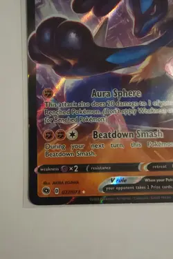 Pokemon TCG Lucario V 027/073 Champion’s Path Ultra Rare Holo NM - Image 2