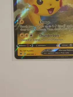 Pokemon TCG Vivid Voltage #043/185 Pikachu V - Image 2
