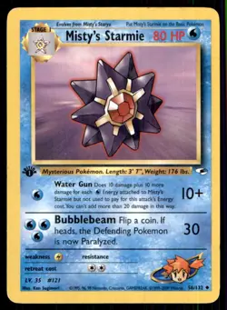 2000 Gym - Heroes 1st Edition Misty’s Starmie Stage 1/Uncommon #56 - Image 1