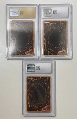 2011 YuGiOh Legendary Collection 2 Raviel, Hamon, Uria Lot CGC 10 Pristine Gem - Image 2