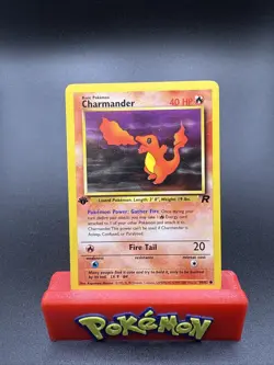Charmander 50/82 1st Edition Team Rocket 2000 WOTC Pokemon Card Near Mint - Image 1
