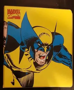 1994 Marvel Comics Wolverine X-Men Collector's Trading Card Binder Album Vintage - Image 1