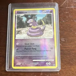Ekans 66/106 Reverse Holo Great Encounters Pokemon Card ~ Played - Image 1