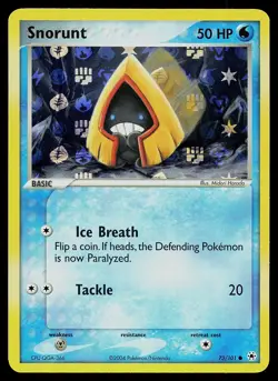 Pokemon Card - Snorunt Hidden Legends 73/101 Common Reverse Holo - Image 1