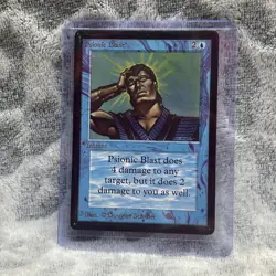 Psionic Blast - BETA MTG 1993 Black Border Vintage Magic Card LP - Image 1