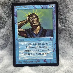 Psionic Blast - BETA MTG 1993 Black Border Vintage Magic Card LP - Image 3