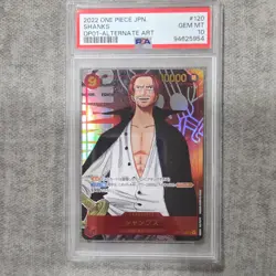 Shanks OP01-120 SEC Bandai One Piece Card Game Alt Art Foil PSA 10 Japanese - Image 1