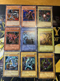 Vintage Yugioh Card Holo Collection 9 Cards #41 Secret Rares FMR PCJ PCK YMA DOD - Image 1