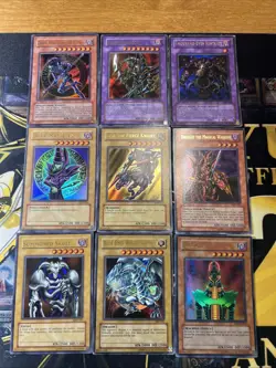 Vintage Yugioh Card Holo Collection 9 Cards #21 ULTRA RARES MFC LOB IOC PSV MRD - Image 1